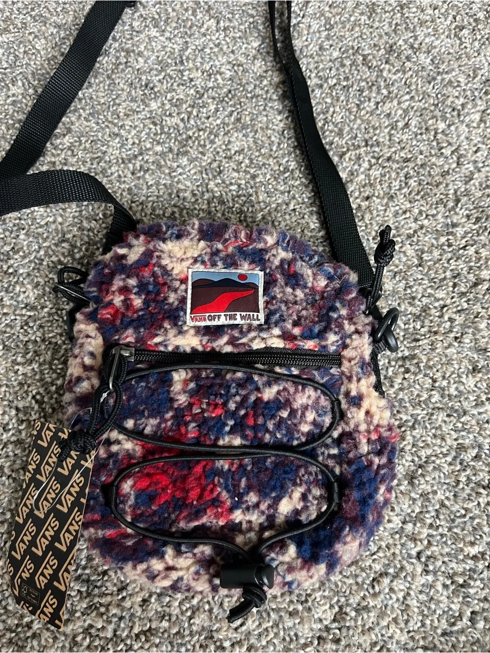 Vans Multicolor Fuzzy Crossbody Bag